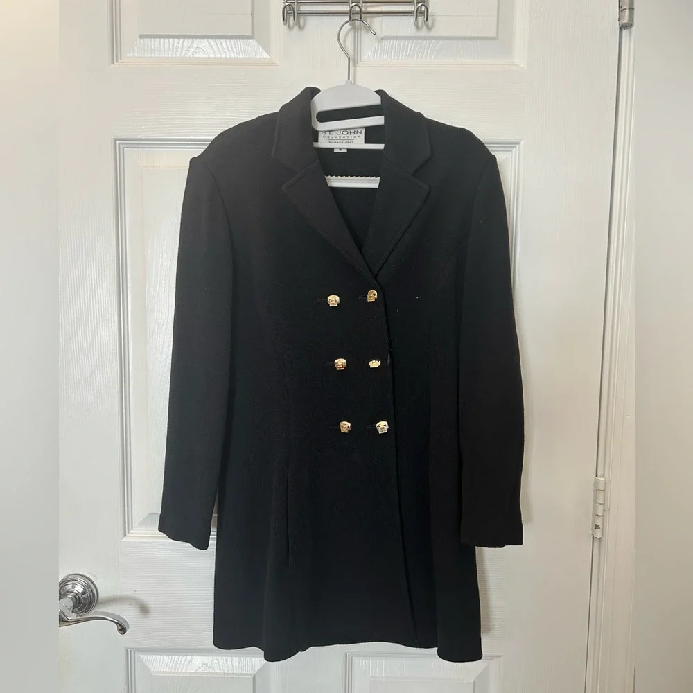 St. John Collection Double-Breasted Santana Knit … - image 2